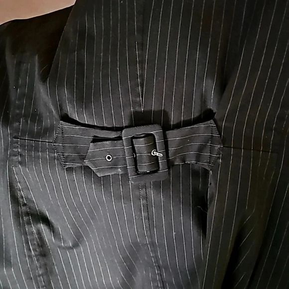 Style&co womens jacket 18W pinstripe black utility Double Breast Business Office - Picture 13 of 14